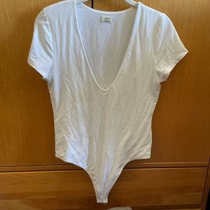 aritzia low cut bodysuit